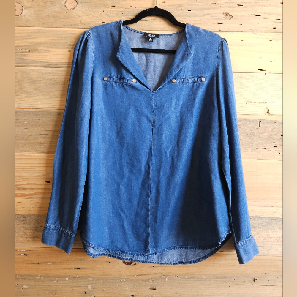 Jones New York Denim Top Size M
